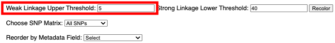 an image of SNP heatmap weak linkage thresholds